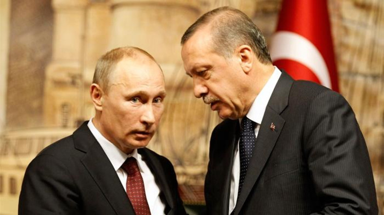 الرئيسان التركي رجب طيب أردوغان والروسي فلاديمير بوتين